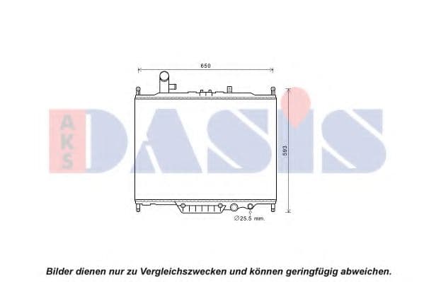 370058N Aks Dasis Радіатор охолодження двигуна