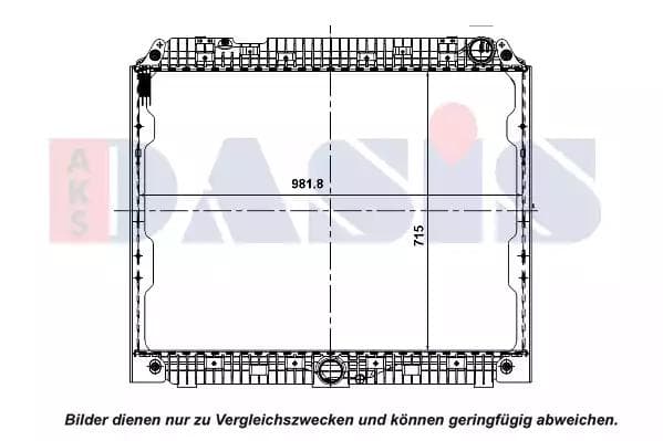 130047n Aks Dasis Радіатор охолодження двигуна