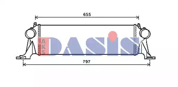 407012N Aks Dasis Інтеркулер для Iveco Daily V