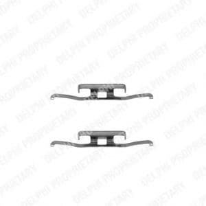 LX0198 Delphi Комплектующие дисковых тормозных колодок