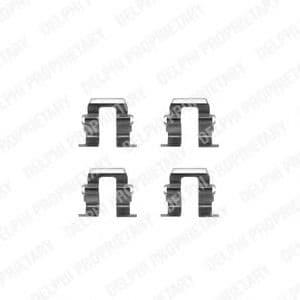 LX0256 Delphi Комплектующие дисковых тормозных колодок