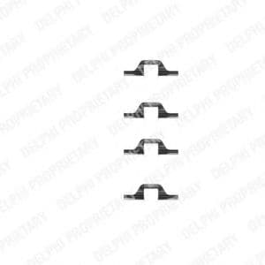 LX0260 Delphi Компоненти дискових гальмівних колодок