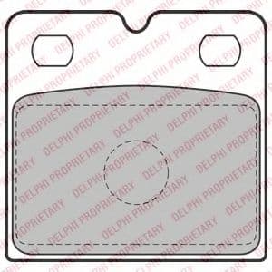 LP2112 Delphi Гальмівні колодки, дискові