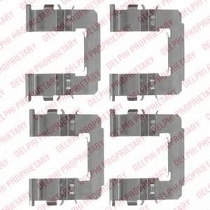 LX0487 Delphi Комплектующие дисковых тормозных колодок