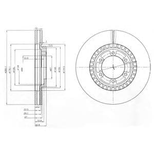 BG3936 Delphi Тормозной диск для Hyundai Terracan
