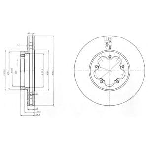 BG4007 Delphi Тормозной диск