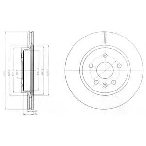 BG4190 Delphi Гальмівний диск