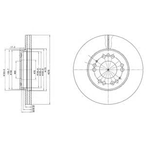 BG2765 Delphi Гальмівний диск