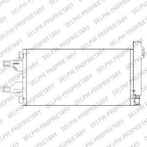 TSP0225676 Delphi Радіатор кондиціонера