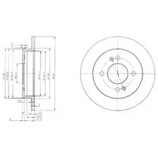 bg3981c Delphi Тормозной диск