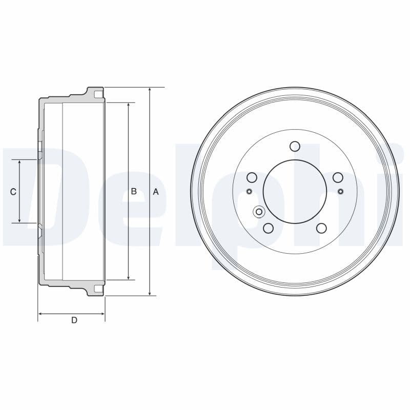 bf628 Delphi Гальмівний барабан