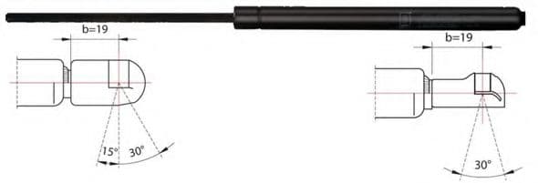 2110245 Metzger Газовий упор багажника