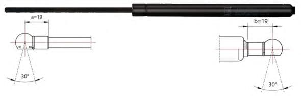 2110035 Metzger Газовый упор багажника