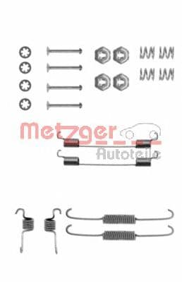 105-0674 Metzger Монтажний комплект барабанних гальмівних колодок для Ford Fiesta