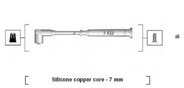 941045340520 Magneti Marelli Комплект проводов зажигания