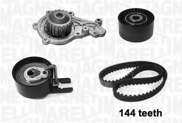 341406450001 Magneti Marelli Комплект ременя ГРМ + помпа