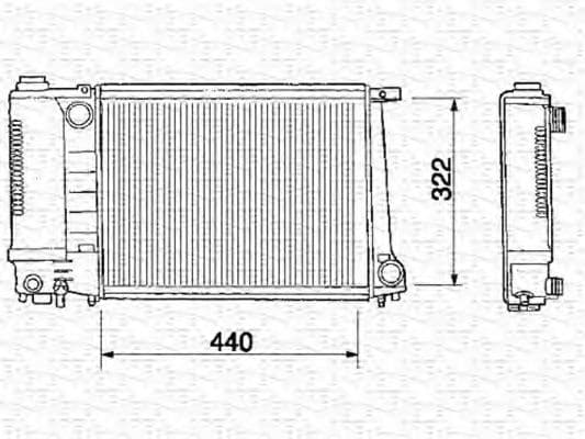 350213240000 Magneti Marelli Радіатор охолодження двигуна