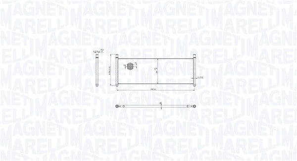 350213217300 Magneti Marelli Радиатор охлаждения двигателя для Tesla Model X