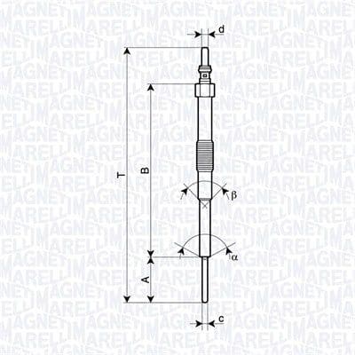 062900129304 Magneti Marelli Свічка розжарювання