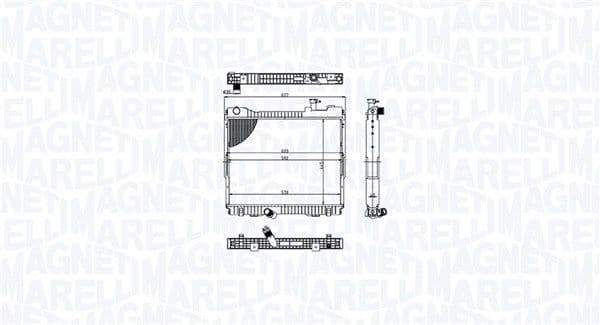350213213500 Magneti Marelli Радиатор охлаждения двигателя для Nissan Cabstar