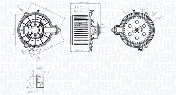 069412782010 Magneti Marelli Вентилятор салона